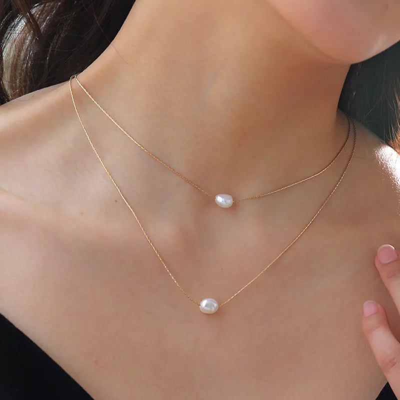 Luna Pearl Layered Necklace