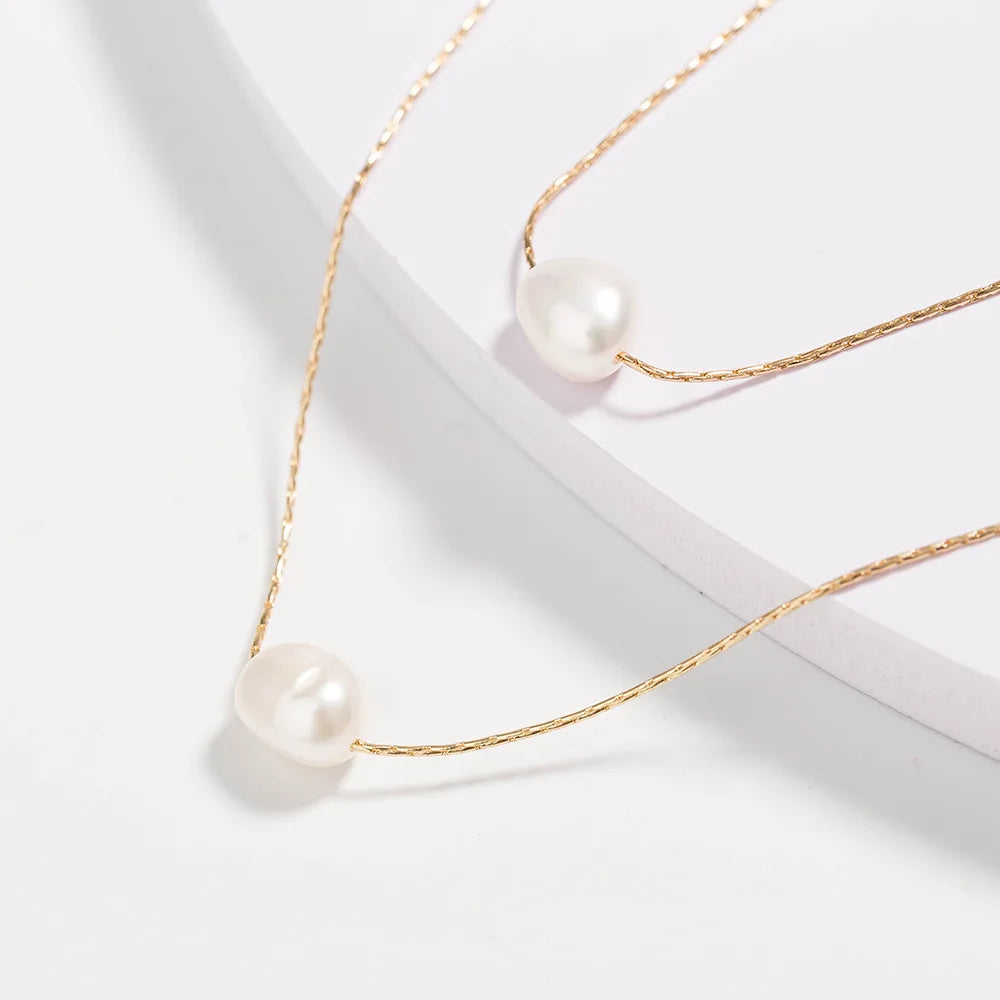 Luna Pearl Layered Necklace