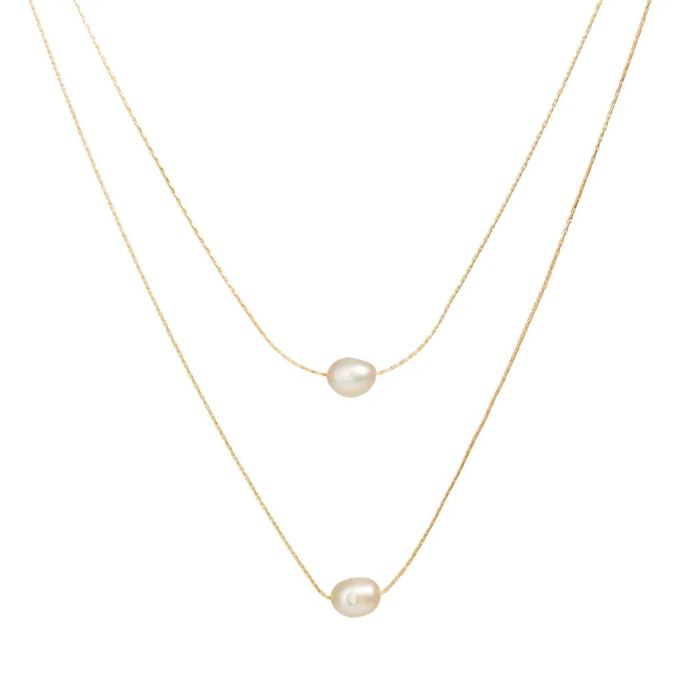 Luna Pearl Layered Necklace
