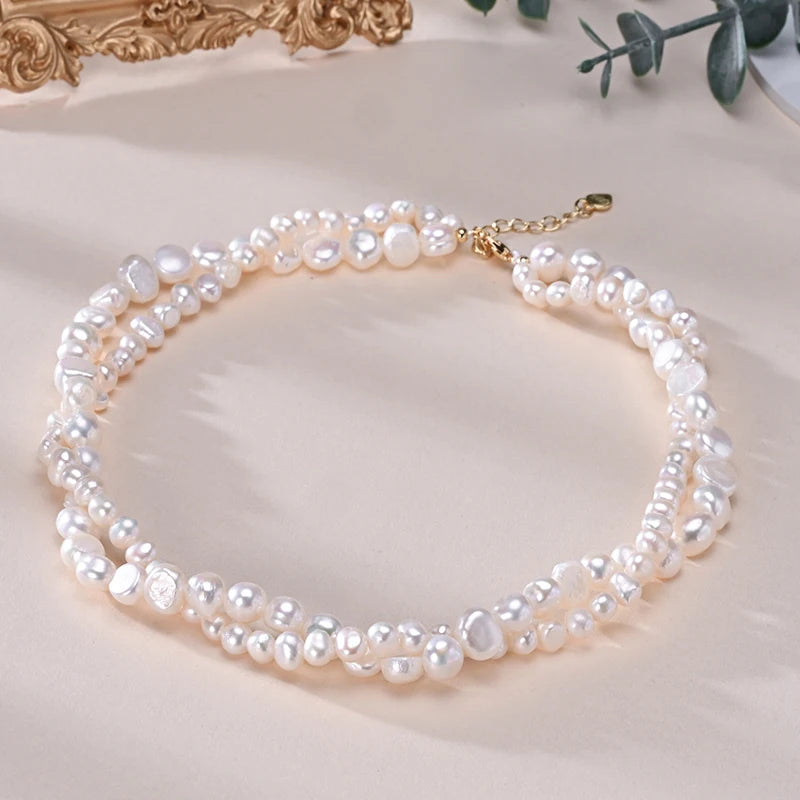 Celeste Layered Pearl Necklace