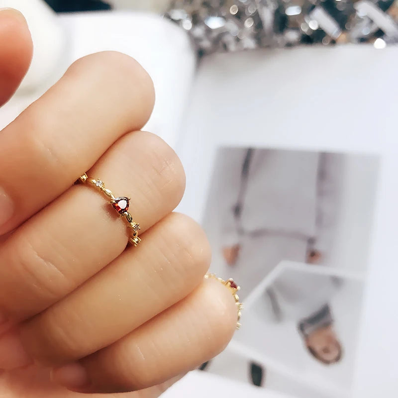 Scarlet Heart Gold Ring