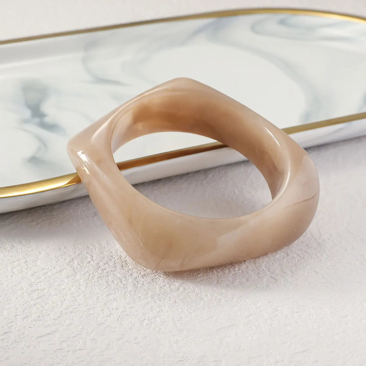 Vintage Resin Cuff Bangle Set