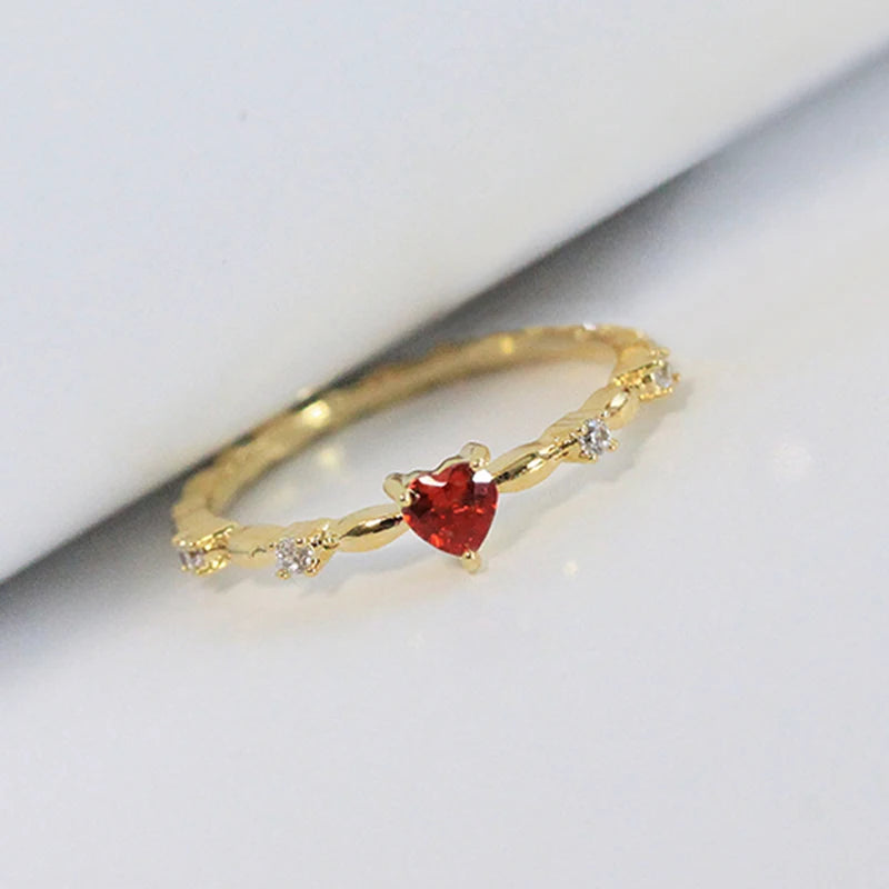 Scarlet Heart Gold Ring