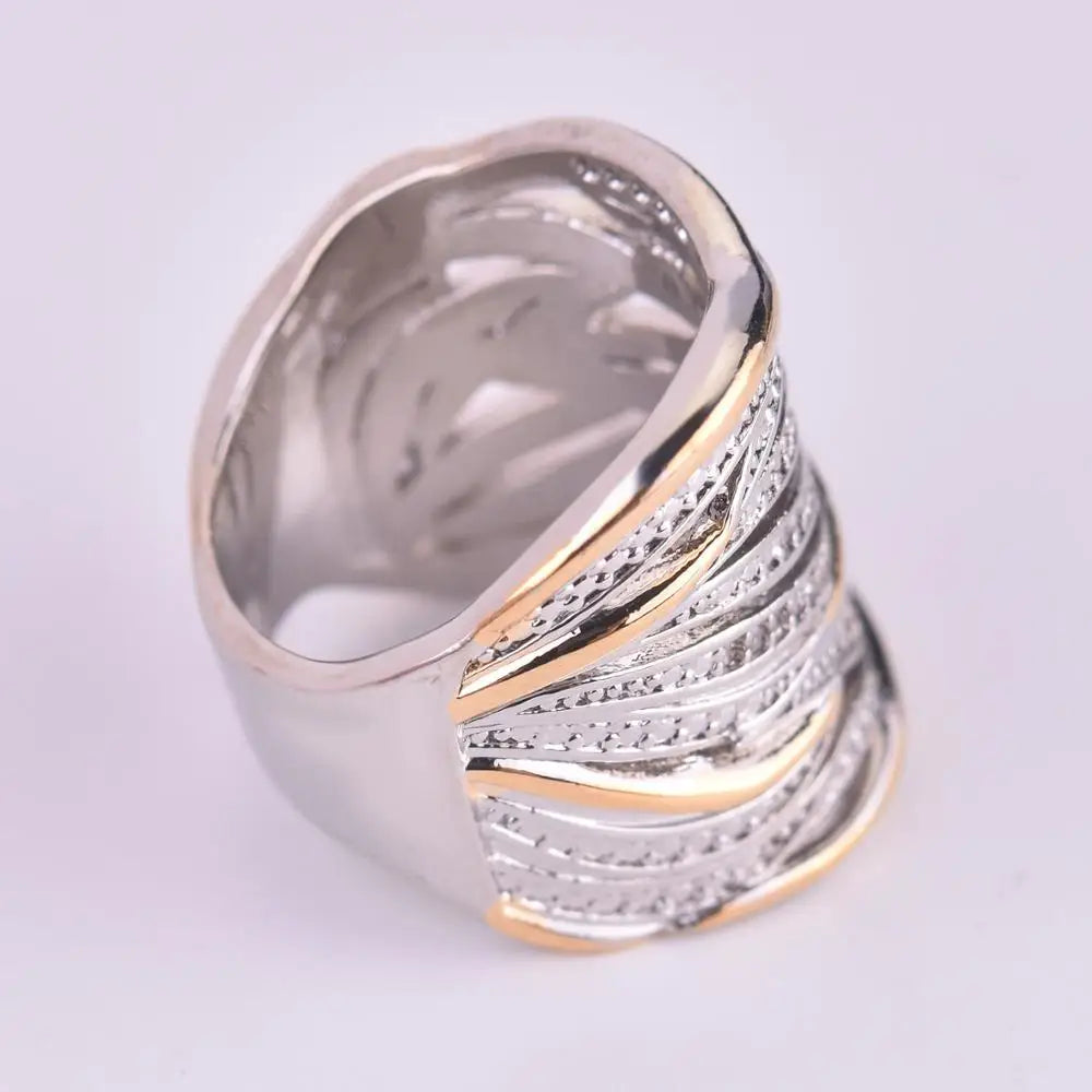 Aurora Wave 925 Sterling Silver Ring