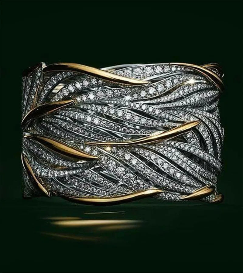 Aurora Wave 925 Sterling Silver Ring