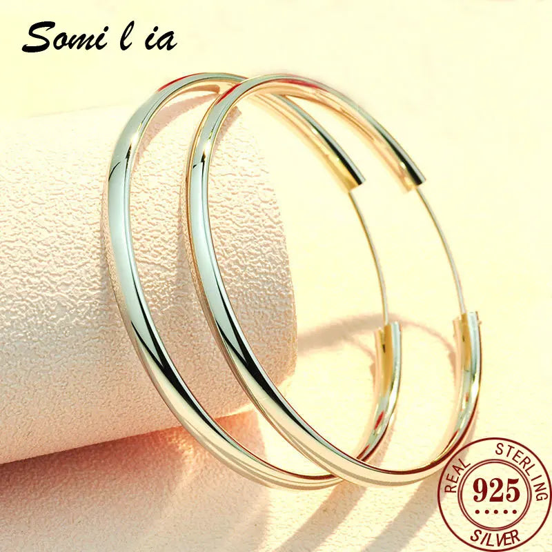 Somi Lia Sterling Silver Hoops (925)