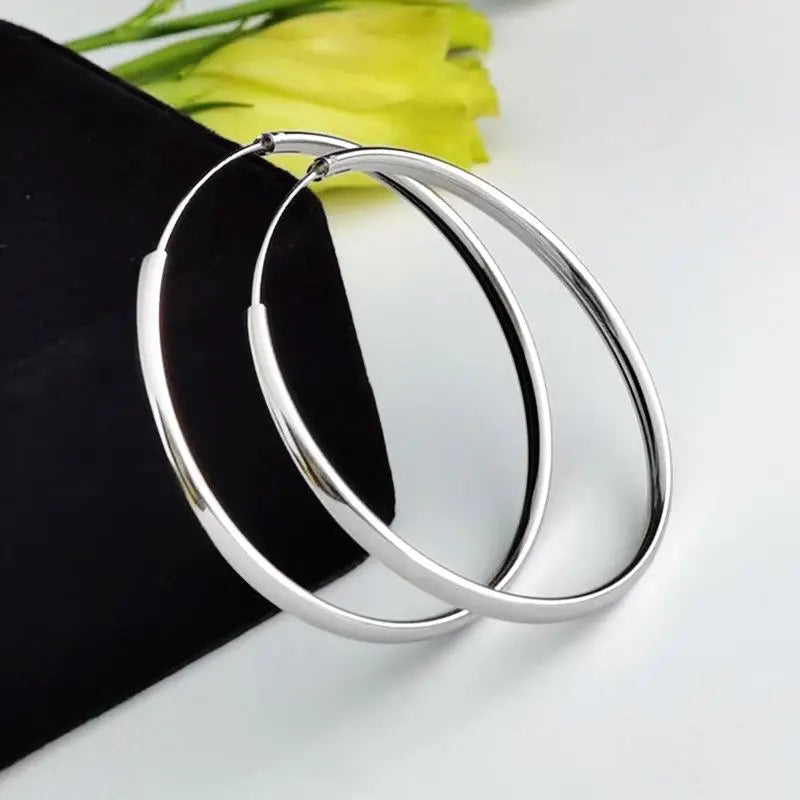 Somi Lia Sterling Silver Hoops (925)