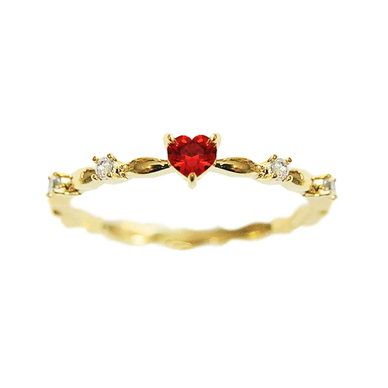Scarlet Heart Gold Ring