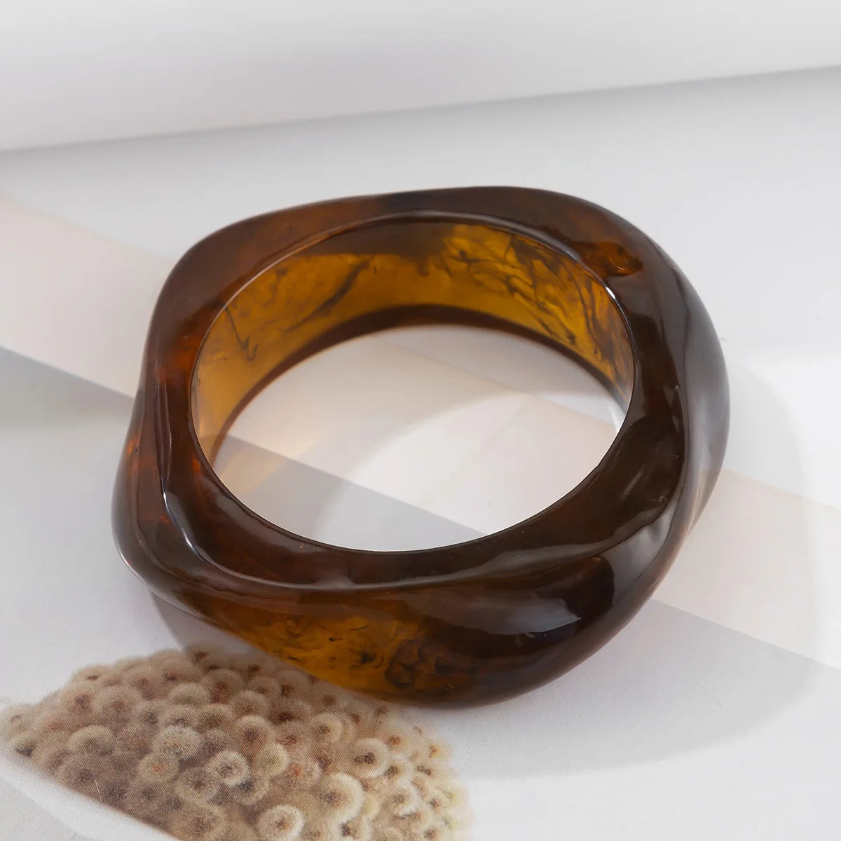 Vintage Resin Cuff Bangle Set