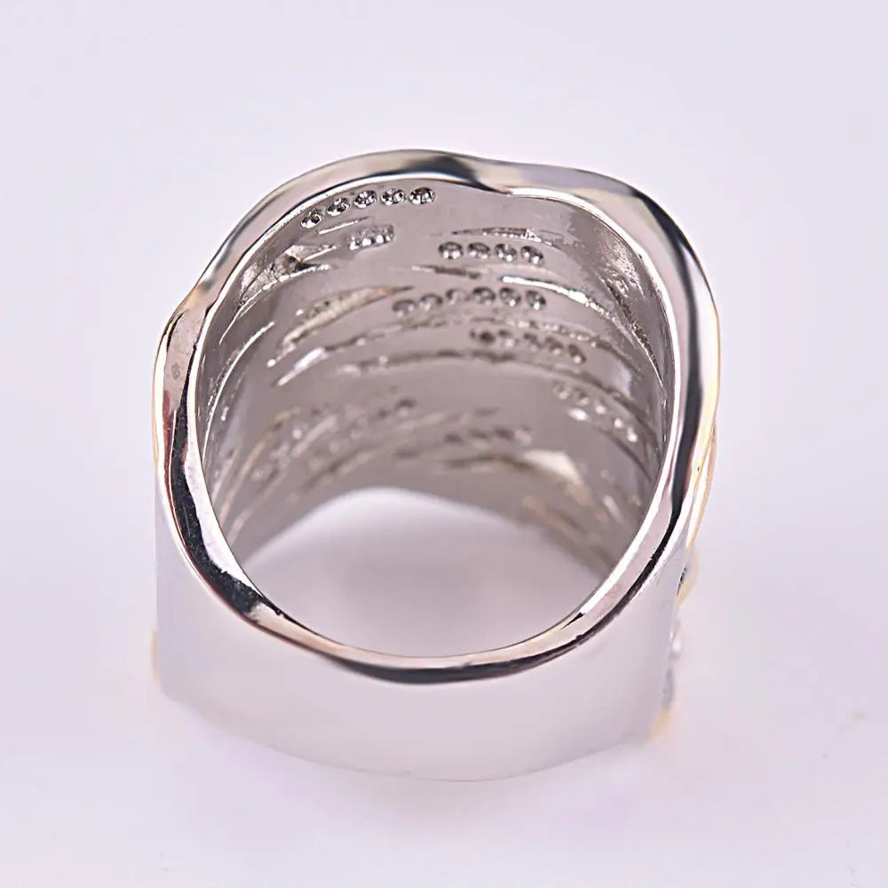 Aurora Wave 925 Sterling Silver Ring