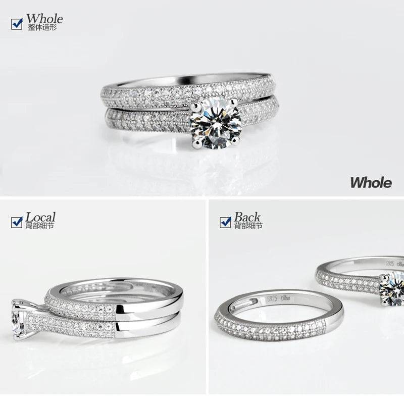 Eternal Grace Sterling Silver Ring Set