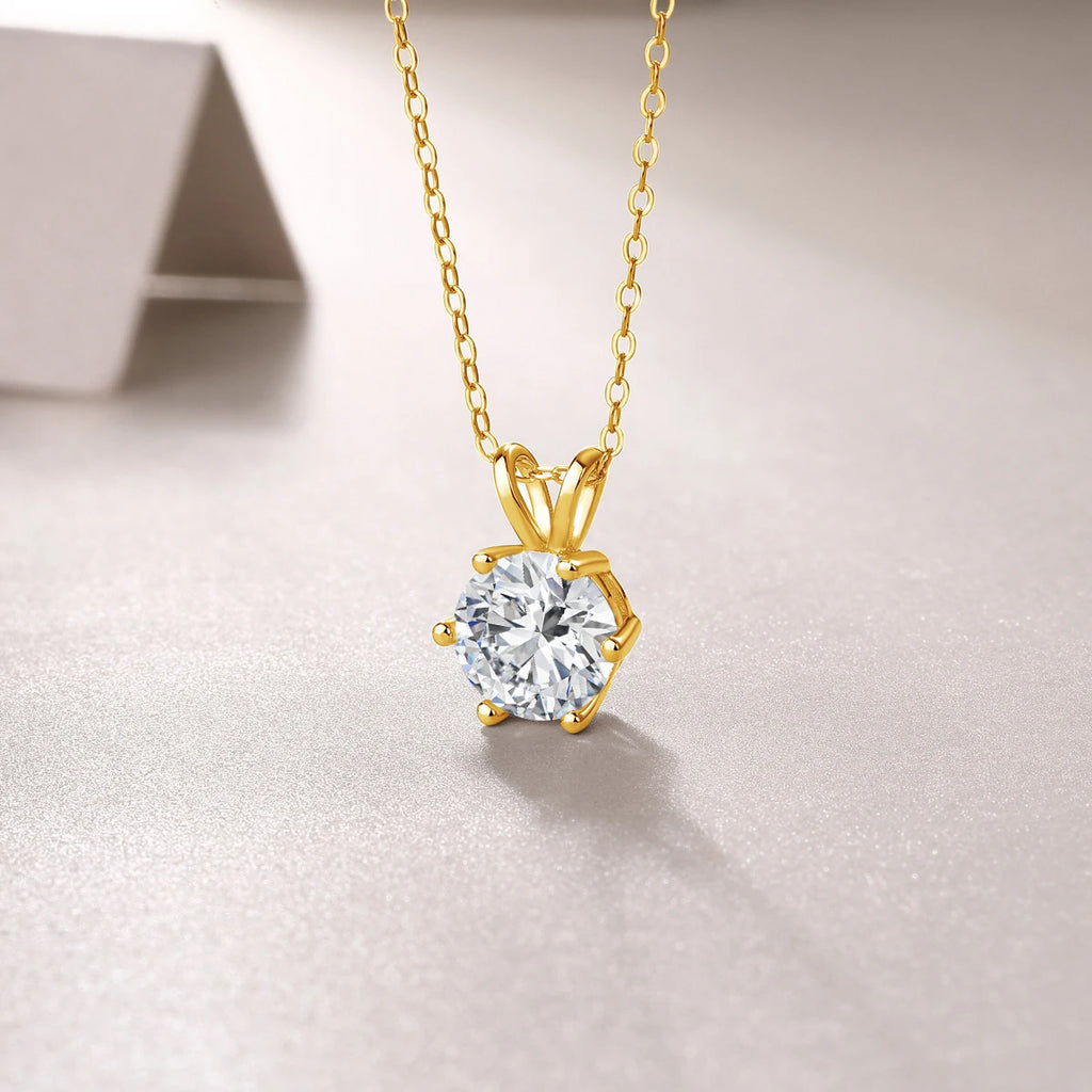 Lustre 14K Gold Diamond Necklace