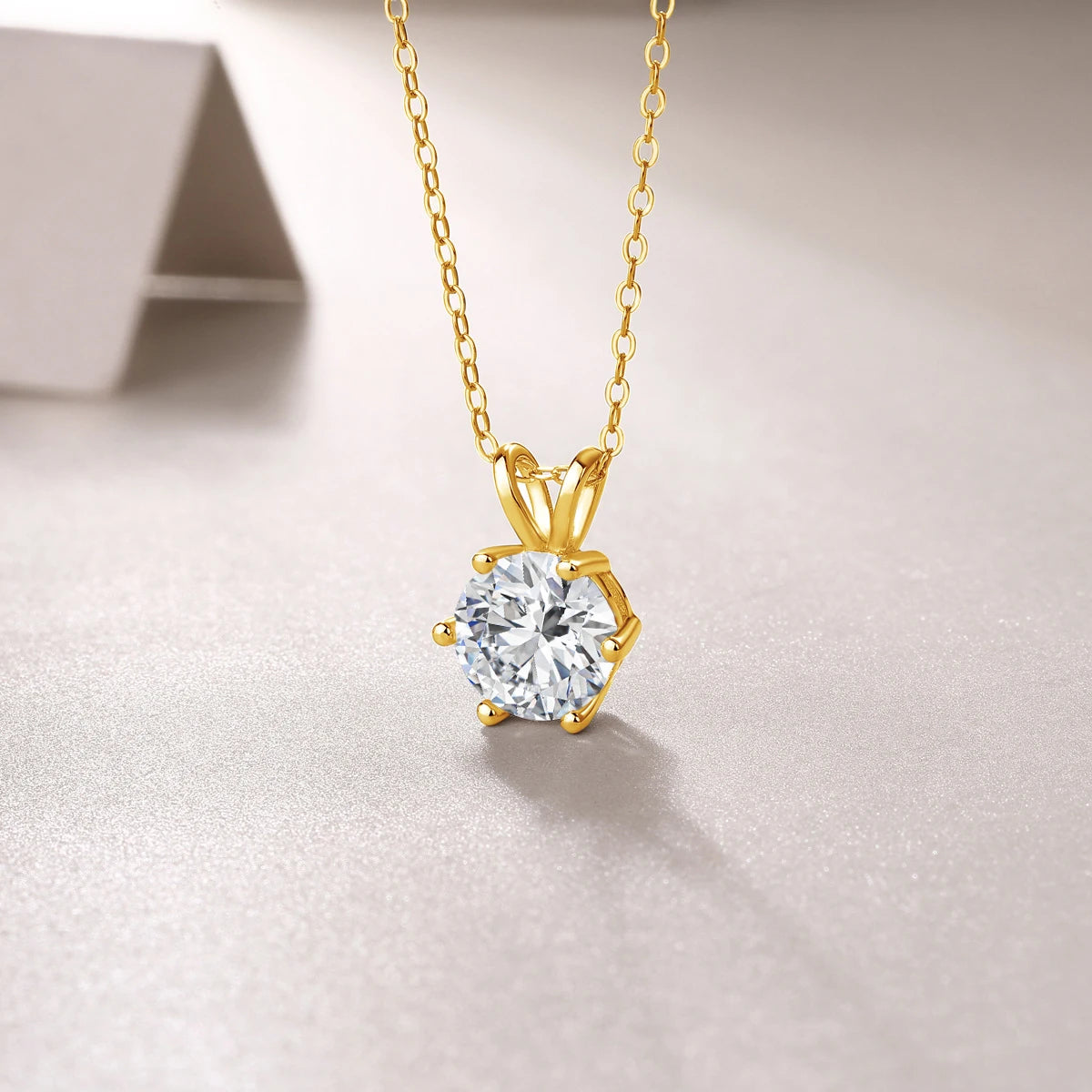 Lustre 14K Gold Diamond Necklace