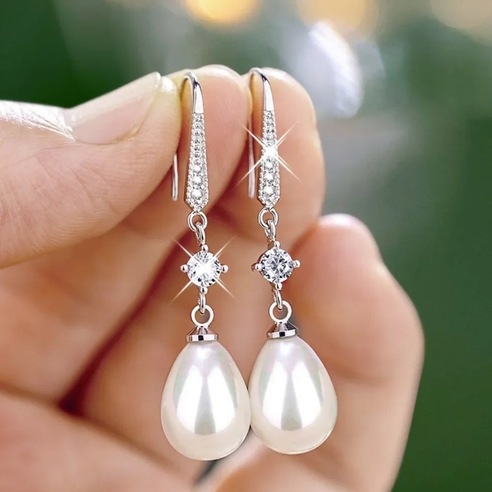 Aurora Pearl Drop Earrings