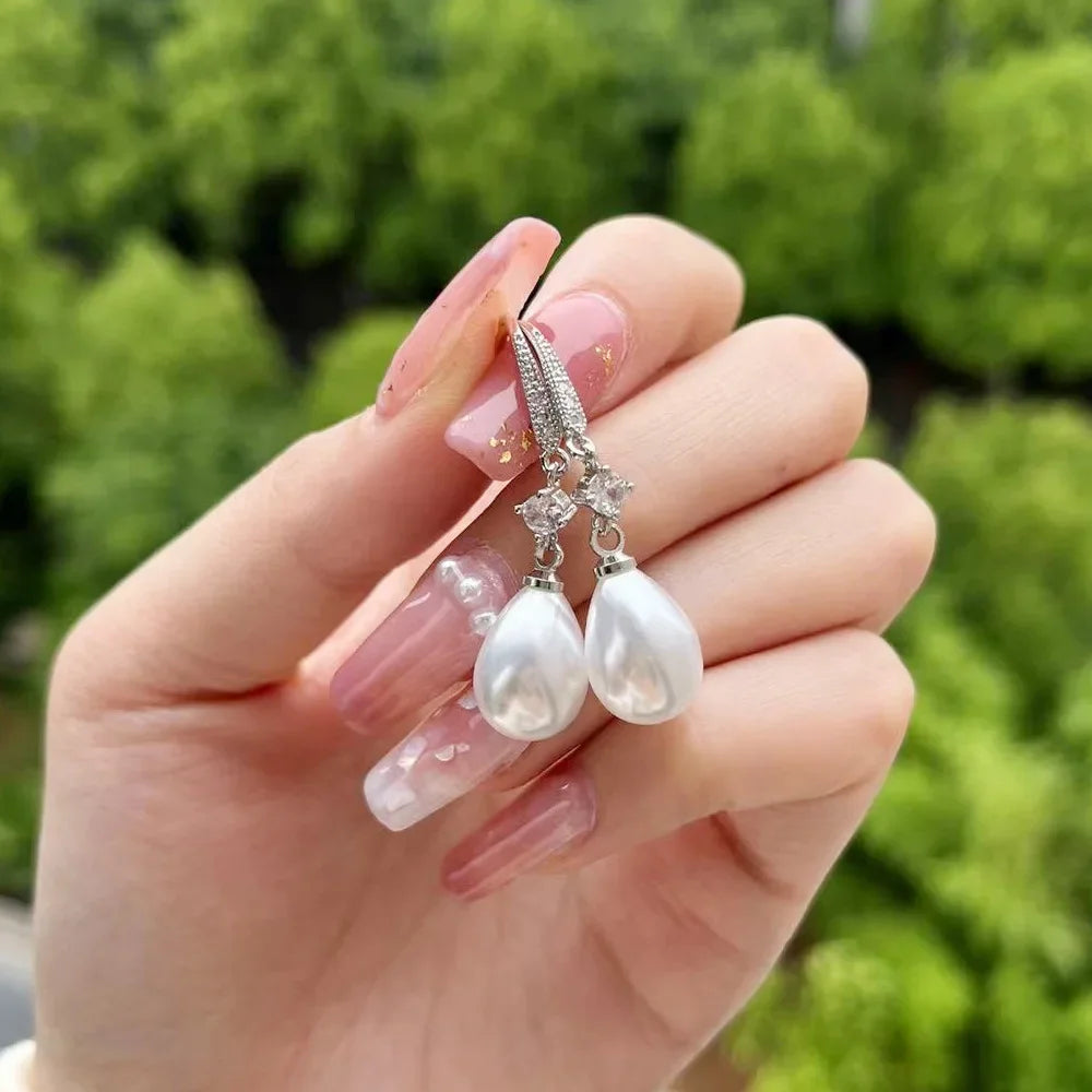 Aurora Pearl Drop Earrings