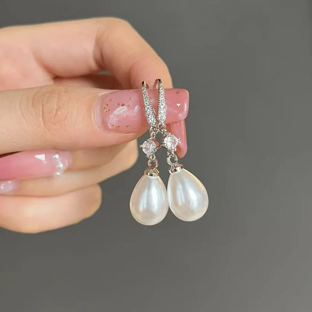 Aurora Pearl Drop Earrings