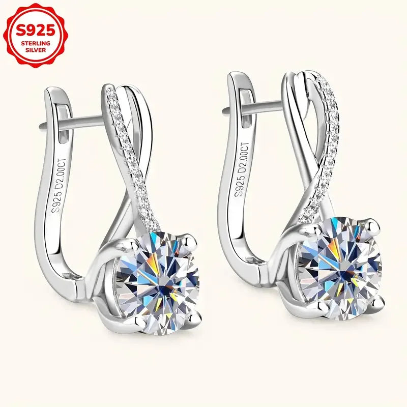 Aurora Sparkle 925 Gold Earrings