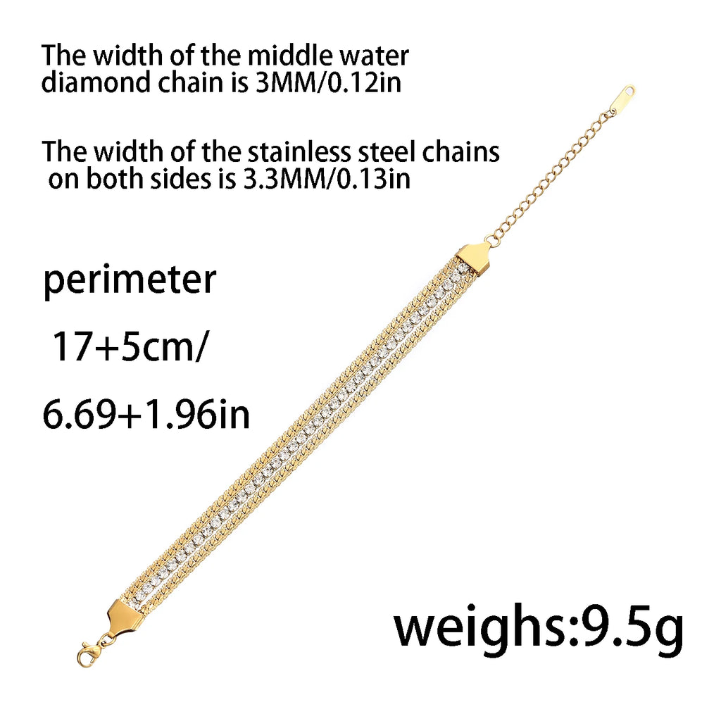 The Solara Luxe Tri-Layer Bracelet