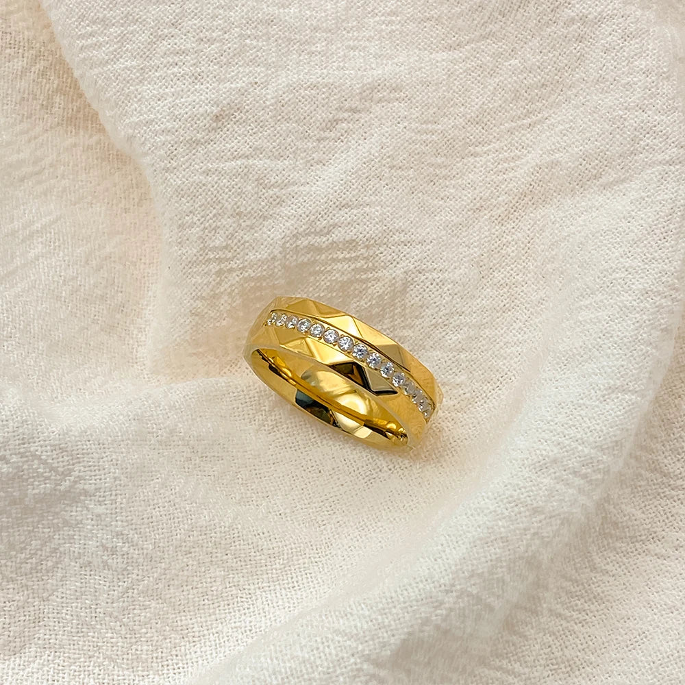 Aurora 14K Gold-Plated Steel Band