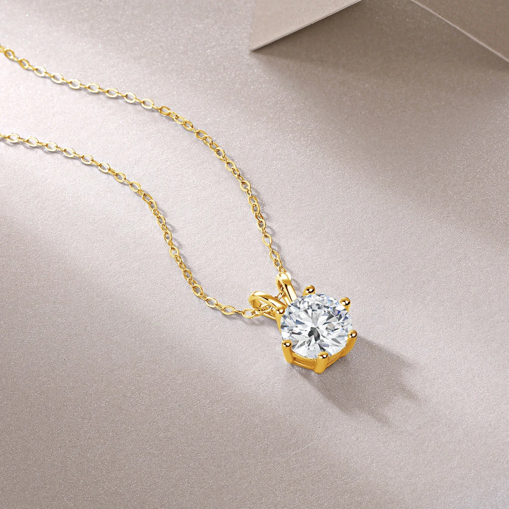 Lustre 14K Gold Diamond Necklace