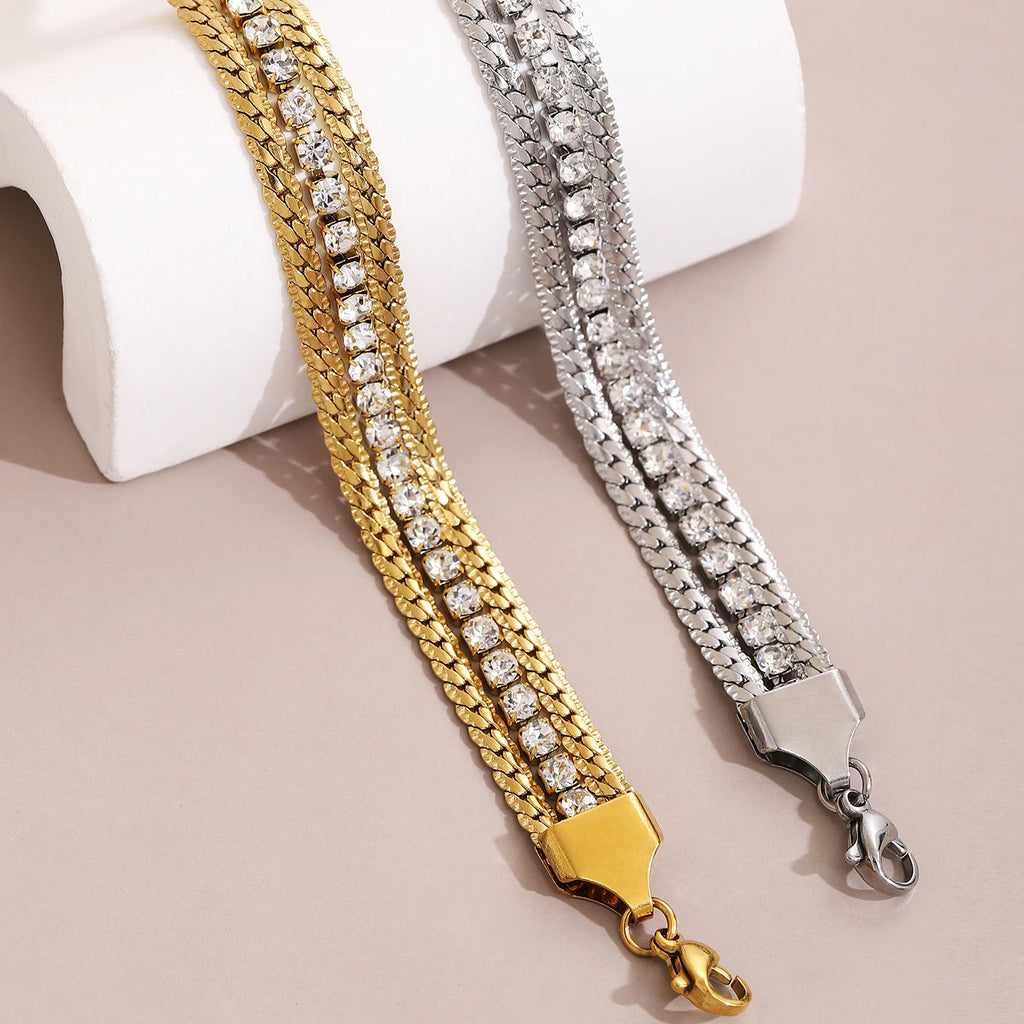 The Solara Luxe Tri-Layer Bracelet