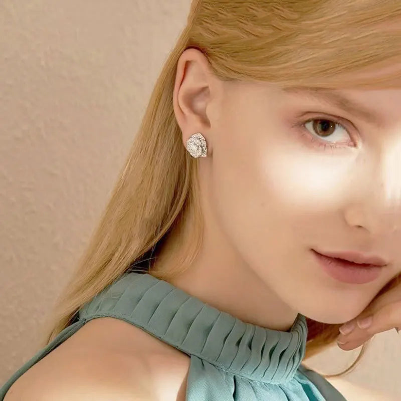 Eternal Bloom Moissanite Flower Earrings