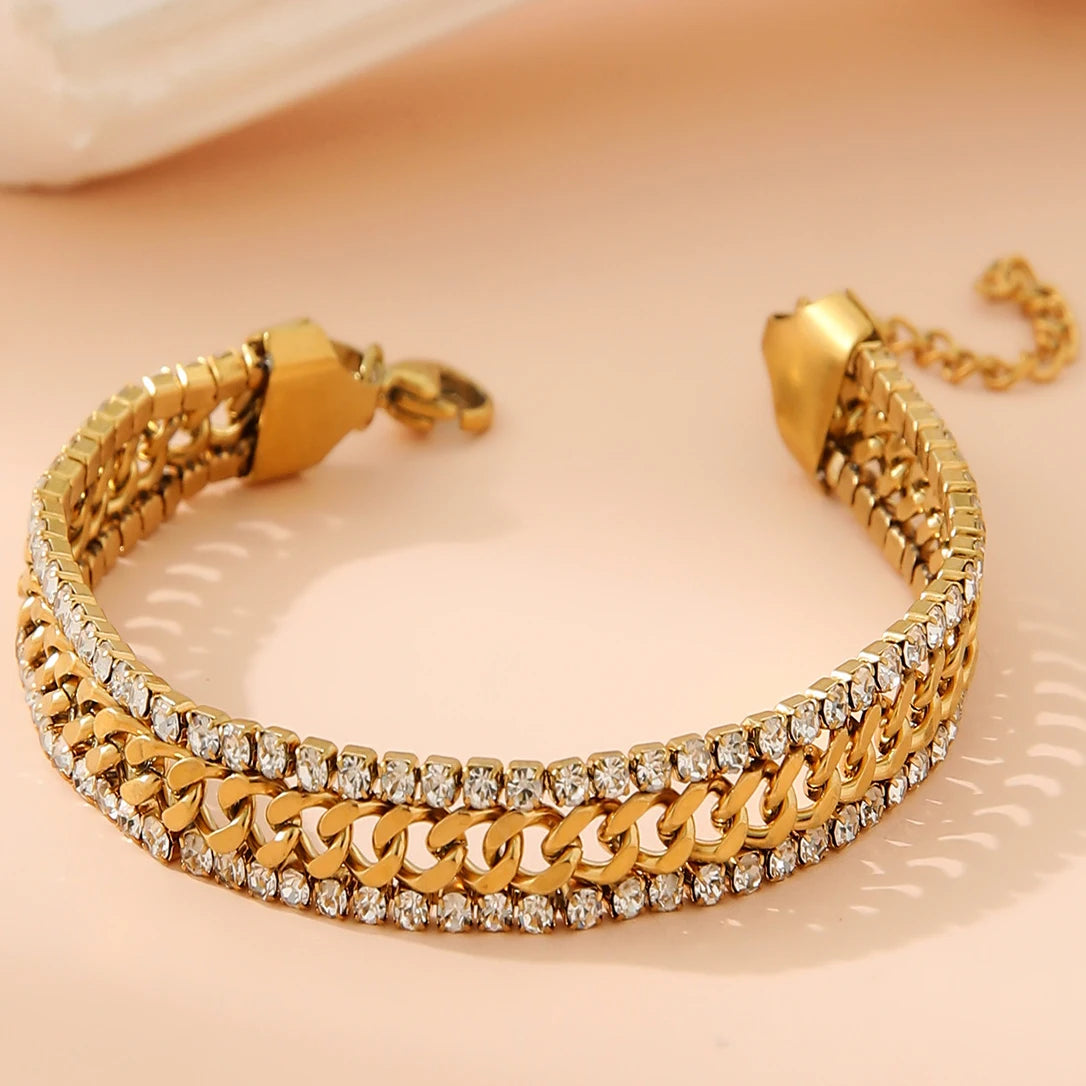 Golden Mirage Chain Bracelet