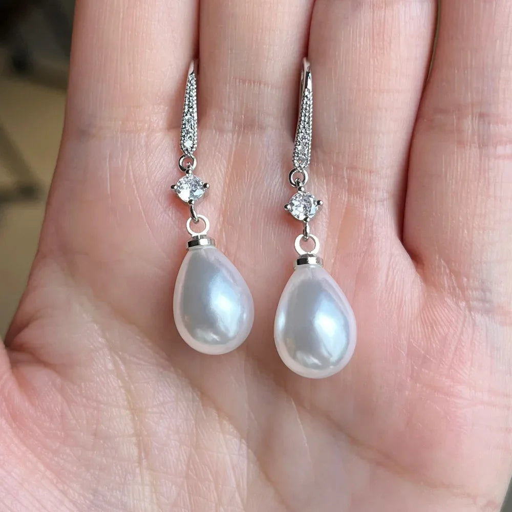 Aurora Pearl Drop Earrings