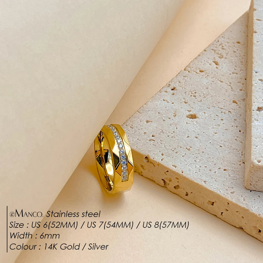 Aurora 14K Gold-Plated Steel Band